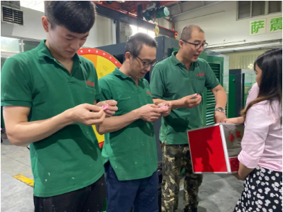 薩震節(jié)能空壓機5月積分頒獎暨月銷售額超標(biāo)獎發(fā)放